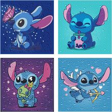 跨境热销5D DIY卡通动漫儿童钻石画 带框手工点钻钻石画批发工厂