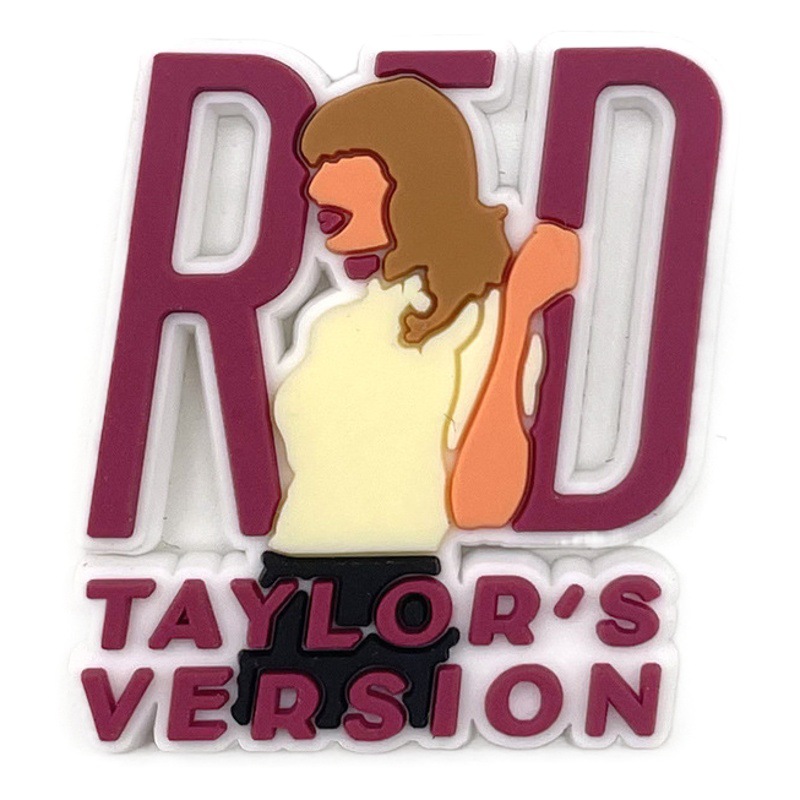 Traje cantante Taylor Swift zapatos de agujero de flor zapatos accesorios zapatos de PVC zapatos de flor hebilla DIY zapatos decorativos flor hebilla