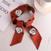 Hair accessory, fashionable headband with bow, Korean style, thin weaving