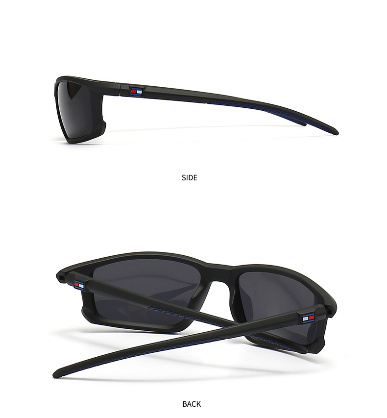 Men'S Gender Casual, Simple Style Style Casual Simple Style Solid Color PC UV400 Protection Square Full Frame Men's Sunglasses