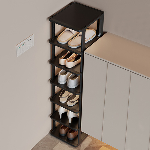 Simple shoe rack door household corner small rental room dormitory shoe cabinet sturdy and durable multi-layer dustproof shoe stand