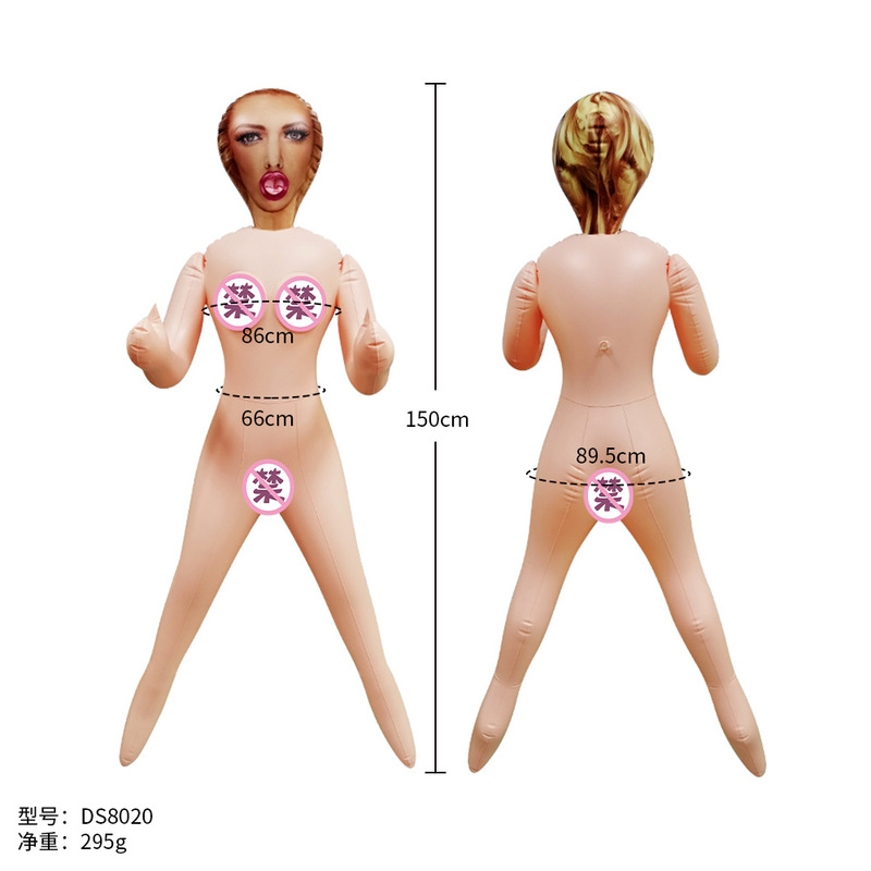 Jun's Adult Sex Products, Leather Oral Sex Doll, Inflatable Print Head, Inflatable Doll, Full Body Male Doll, Double