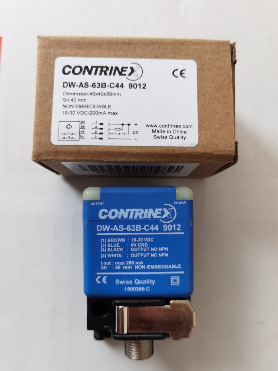 按近开关 DW-AS-63B-C449012 NPN一开一闭 感应距离40mm