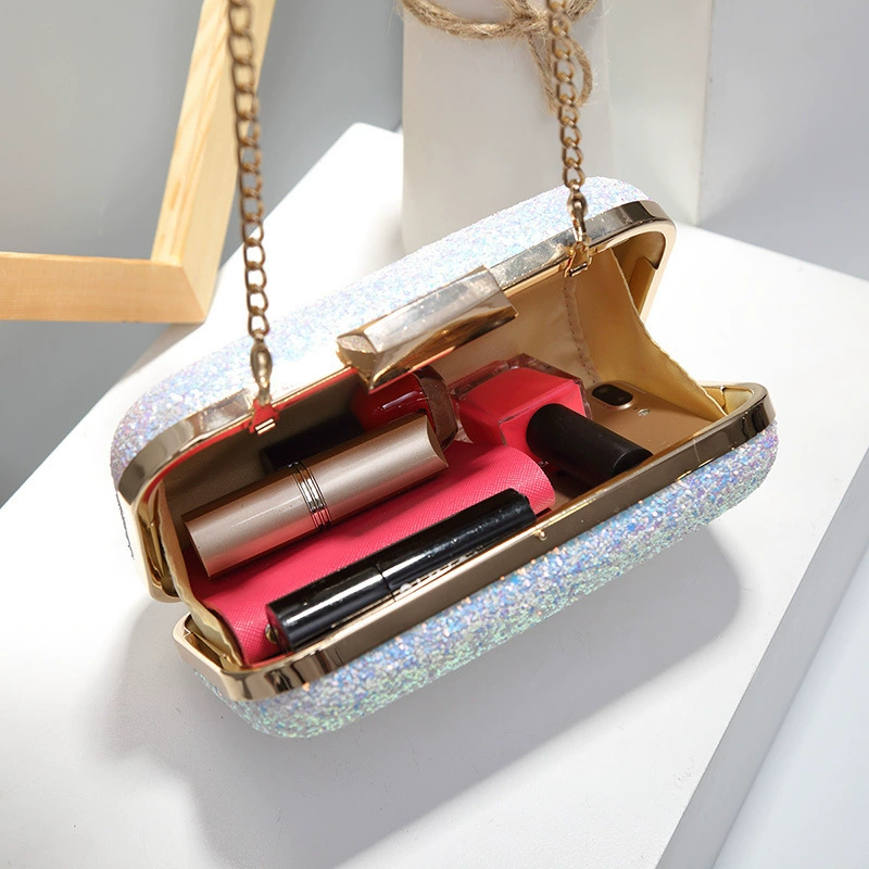 Матовая цепочка, маленькая clutch сумка, сумка через плечо, 2024 год, корейский стиль, сумка для еды