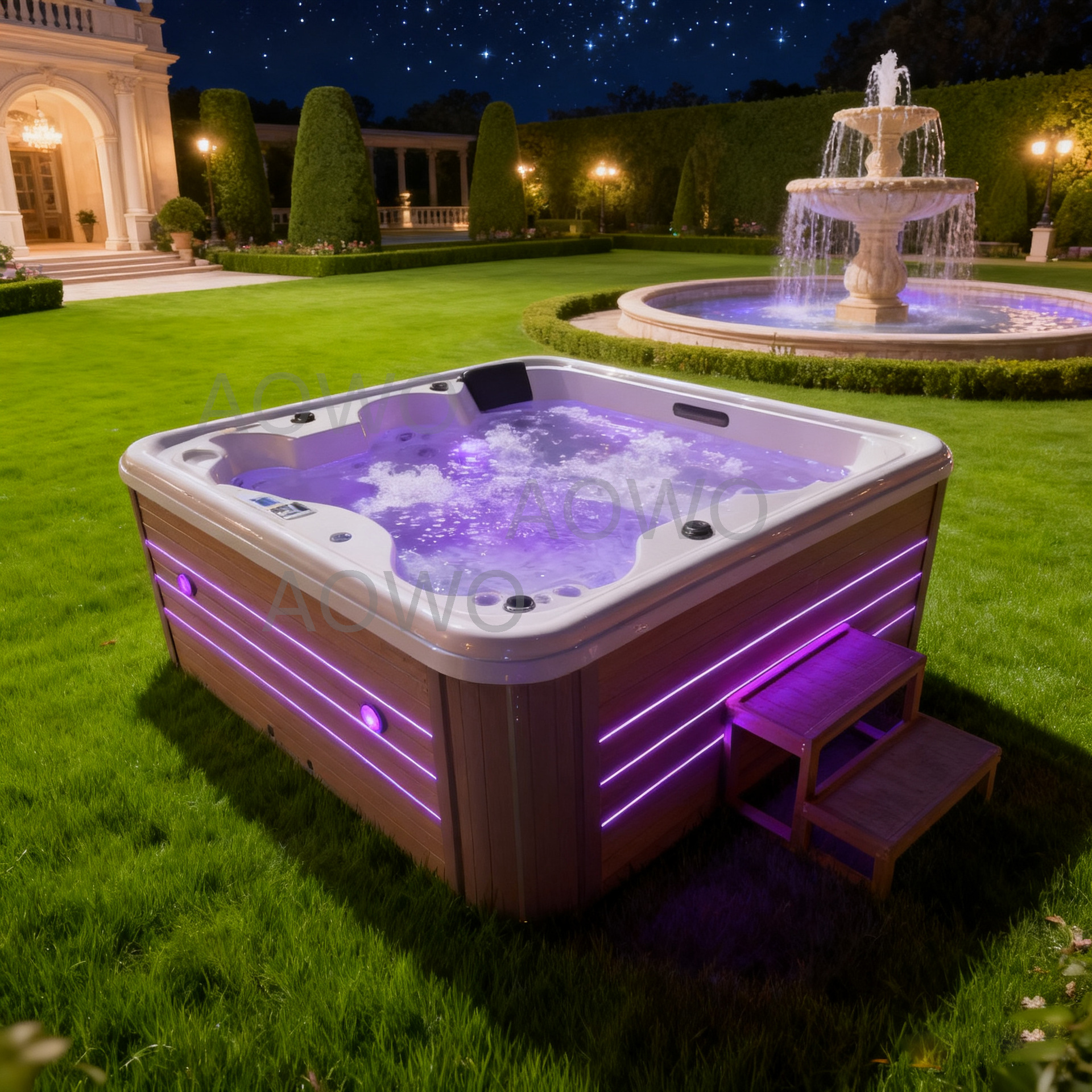 bañera acrílica masaje de surf bañera de hidromasaje al aire libre spa casero 6 personas jacuzzi piscina