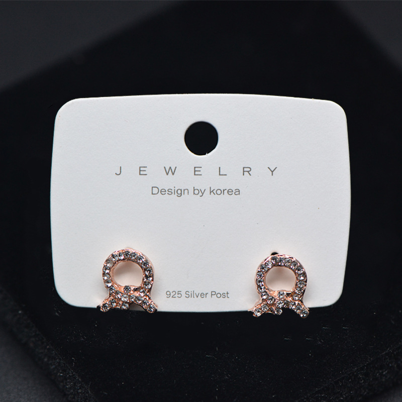 耳环卡纸新款项链饰品包装韩版吊牌印刷耳钉现货首饰PVC卡片烫金