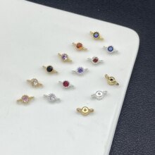 18k��ɫ����䆈A�ΰ�߅�p���ʯ���� �ֹ�diy����朲������