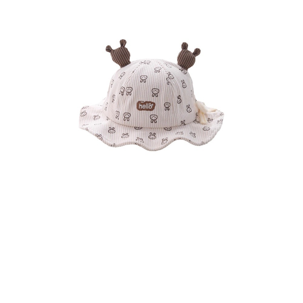 Sombrero para bebés sombrero pescador para bebés otoño y invierno para hombres y mujeres sombrero lindo conejo primavera y otoño sombrero para bebés