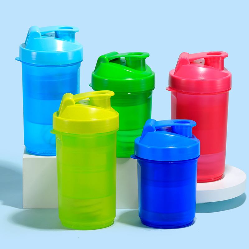 Vaso Mezclador de Proteína en Polvo, Vaso de Plástico Esmerilado Simple de una Sola Capa Personalizado, Vaso de Agua Deportivo Portátil de Plástico para Verano, Se Puede Imprimir con Logotipo.