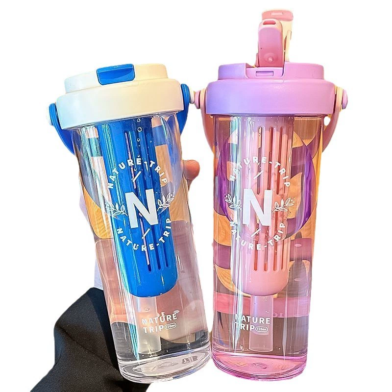 Summer glass with glass, high quality plastic tea cup