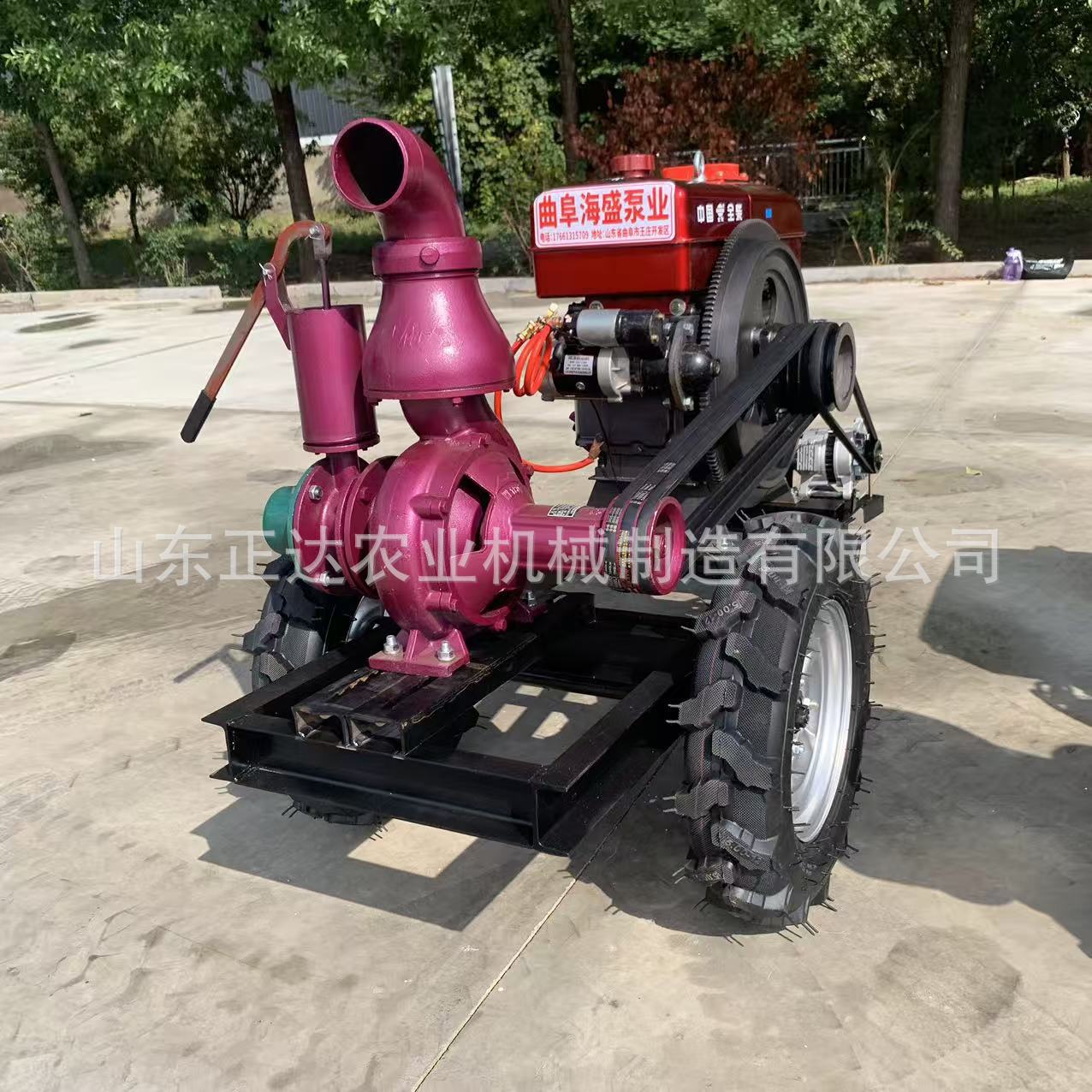 柴油移动款多种型号离心泵 浇灌农田抽水机规格