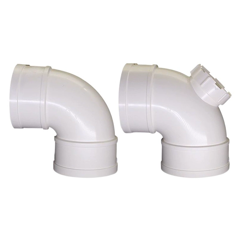 Труба дренажная из ПВХ, угловая, 90 градусов, для канализации, фитинг для труб, 5075110160200250, коррозионностойкая