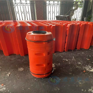 江面海面河道抽沙排淤管道浮子 聚乙烯PE浮体管道浮筒