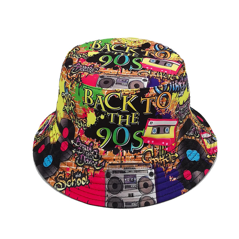 Women's Classic Style Printing Printing Flat Eaves Bucket Hat display picture 1