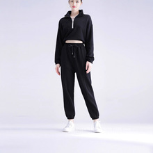 时尚简约百搭休闲女2025秋季新款宽松垂感束脚显瘦哈伦运动卫裤