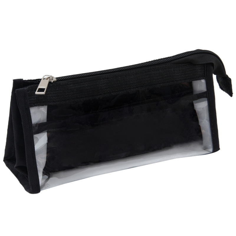 Caja de lápices transparente de gran capacidad de seis capas estudiante de secundaria femenina Bolsa de papelería de capa separada simple de alto aspecto caja de papelería de estudiante de escuela primaria