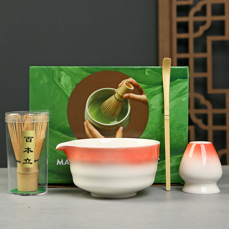 抹茶茶碗日本式抹茶宋代点茶道具陶磁器茶碗カップミキサー抹茶ブラシ茶コップセット|undefined