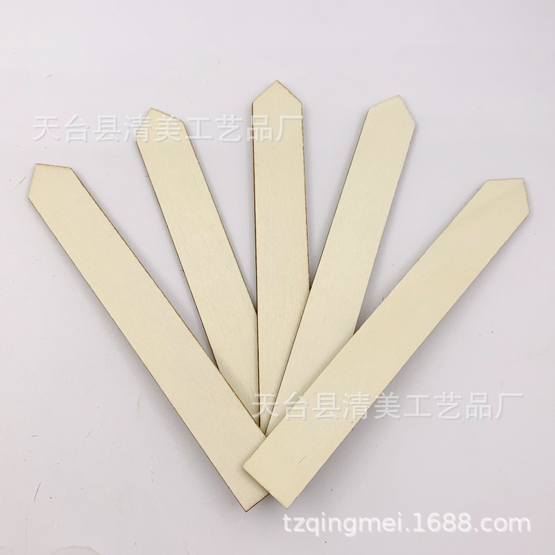 15*2cm palo de madera puntiagudo palo de madera larga artesanía decorativa de madera 50 piezas por paquete