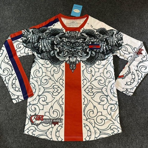 Cycling Clothing, Breathable and Sweat-Wicking Tops, Men's Mountain Bike and Off-Road Motorcycle Clothing, New Summer Downhill Clothing