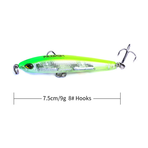 Submersible pencil lure lure 9 grams of micro-object long-range slow-sinking small fish bait sea fishing trolling cocked mouth lure lure wholesale
