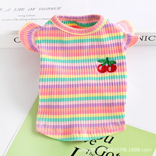 Pet Cat Clothes Summer Thin Muppet Cat Blue Cat Kitten Puff Sleeve Cute Anti-lint Breathable Vest