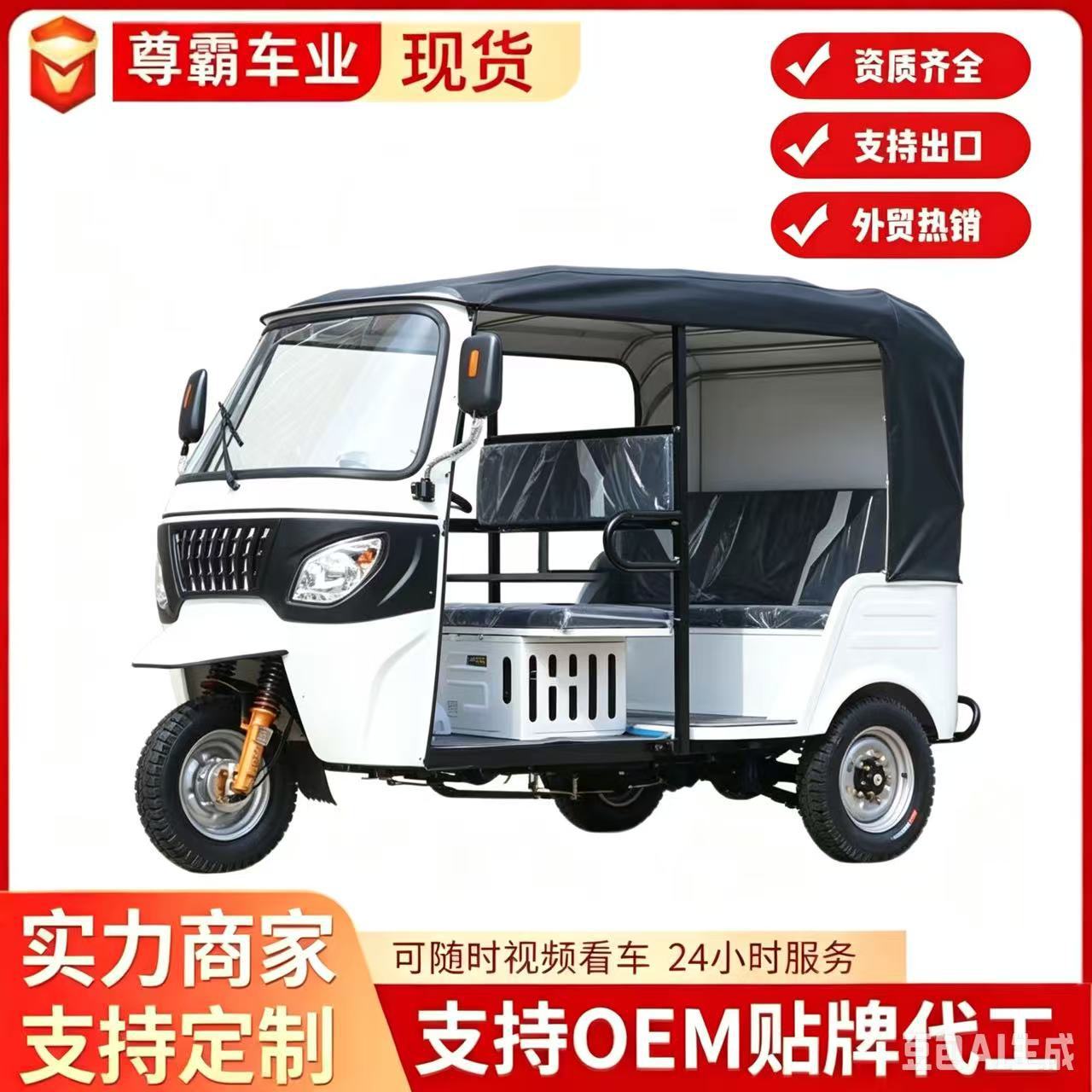 Africa's Best-Selling Three-Wheeled Fuel-Powered Motorcycle, Household Cargo Farm Vehicle, Zongshen Power Gasoline Dump Truck
