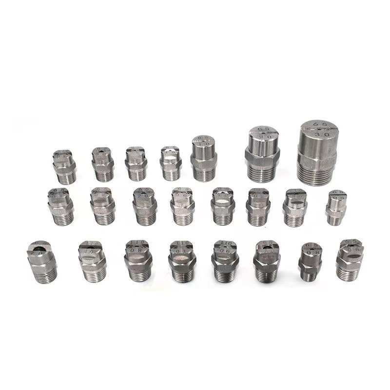 2分不锈钢扇形喷嘴雾化喷头 洗车机V型喷嘴高压清洗机扇面喷水嘴