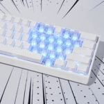 爱心键帽透明高颜值PC材质原厂高度21键加厚透明键帽