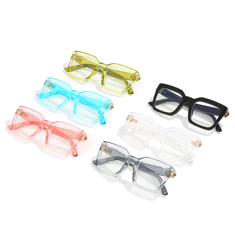 Blue Light Blocking Glasses For Women Large Frame Natural Style_voghion.com