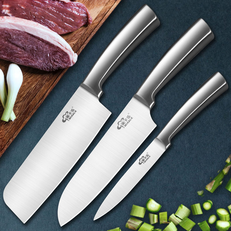 Stainless Steel Kitchen Knife Set Fruit Knife 3-Piece Set Slicing Knife Household Kitchen Knife Kitchen Knife