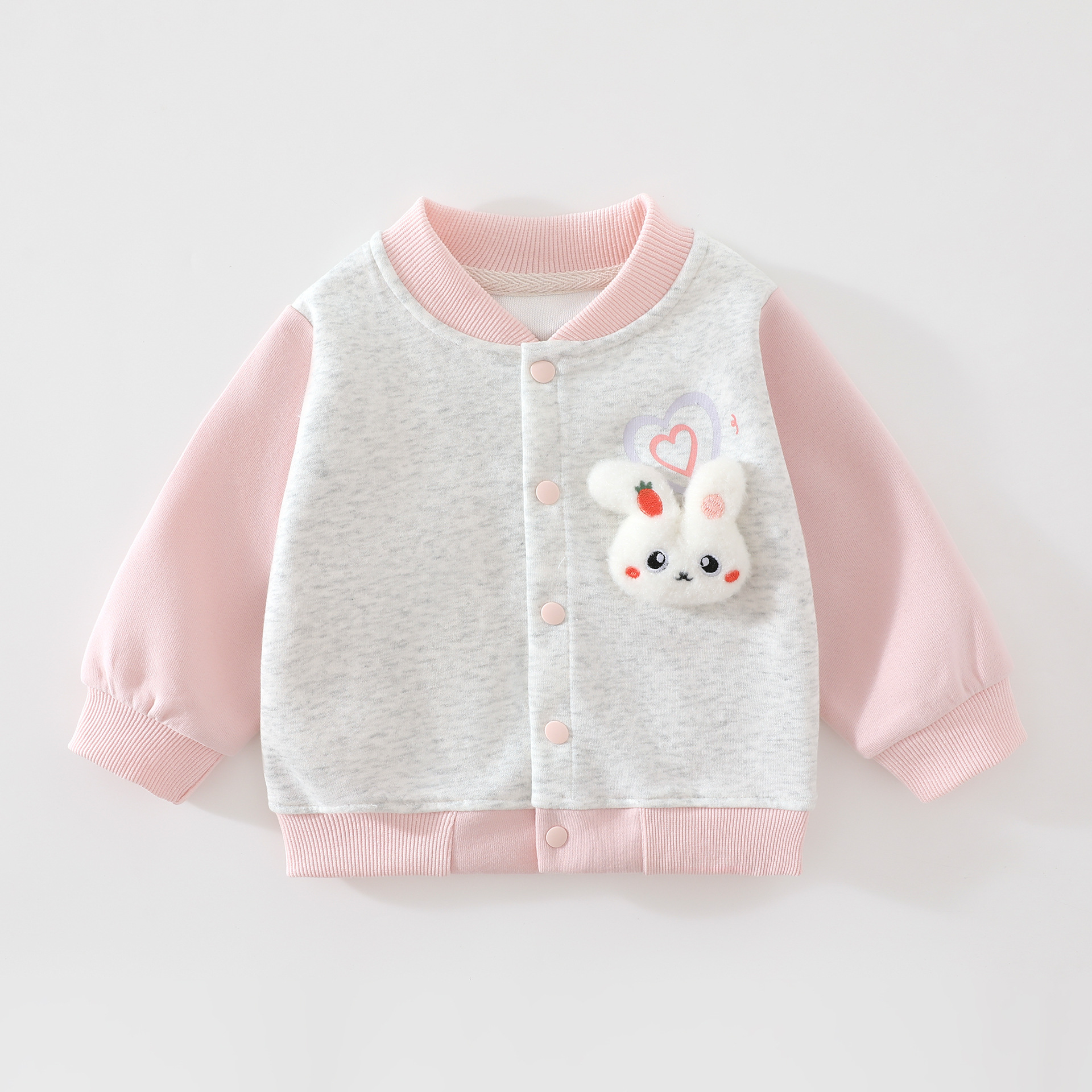 Boys and girls baby jacket 2026 autumn new baseball jacket boys' spring and autumn clothing children's infant autumn outing top