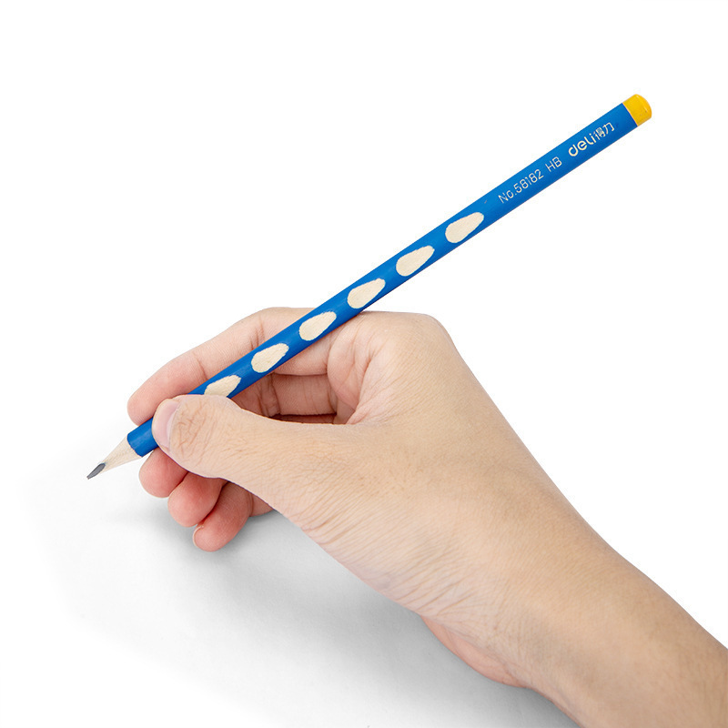 デリ 58182/58183 三角棒穴鉛筆矯正グリップ小学生 HB/2B 鉛筆文具卸売|undefined