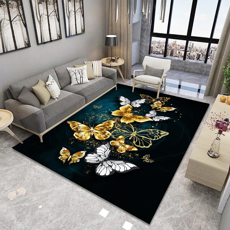 Simple moderna alfombra sala de estar dormitorio sofá nórdico mesa de café manta puerta estera hogar máquina lavable manta rectangular
