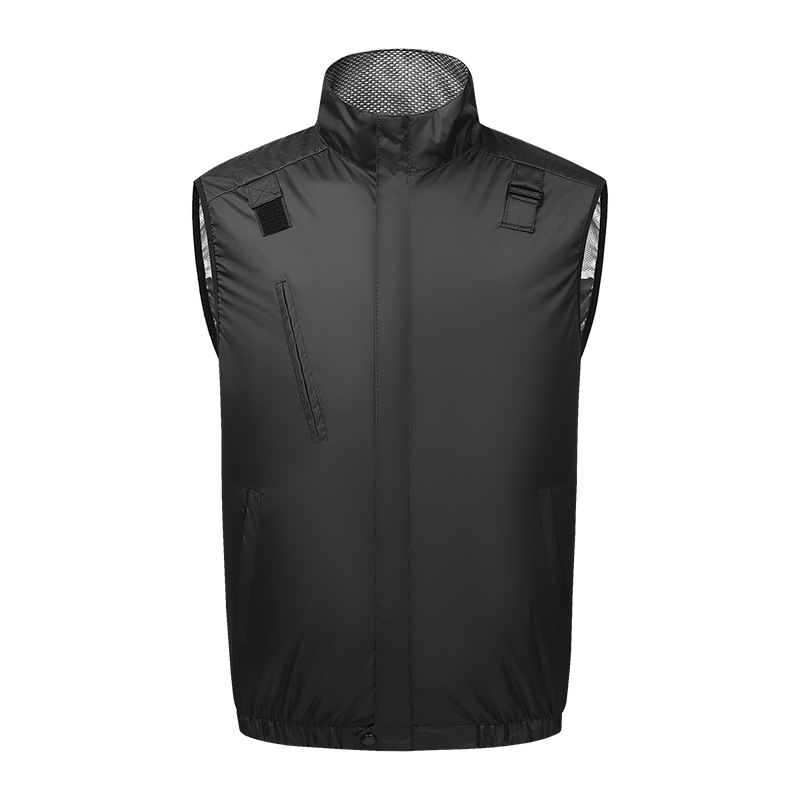 Ropa de aire acondicionado de verano con ventilador de los hombres ropa de trabajo manga corta sitio de construcción carga refrigeración soldador Protección Laboral ropa de los hombres
