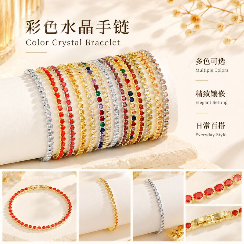 High-End Exquisite Bubble Zircon Bracelet for Women, Cool and Trendy Style, Popular among Influencers, Friendship and Couple Bracelets, Niche Design Jewelry