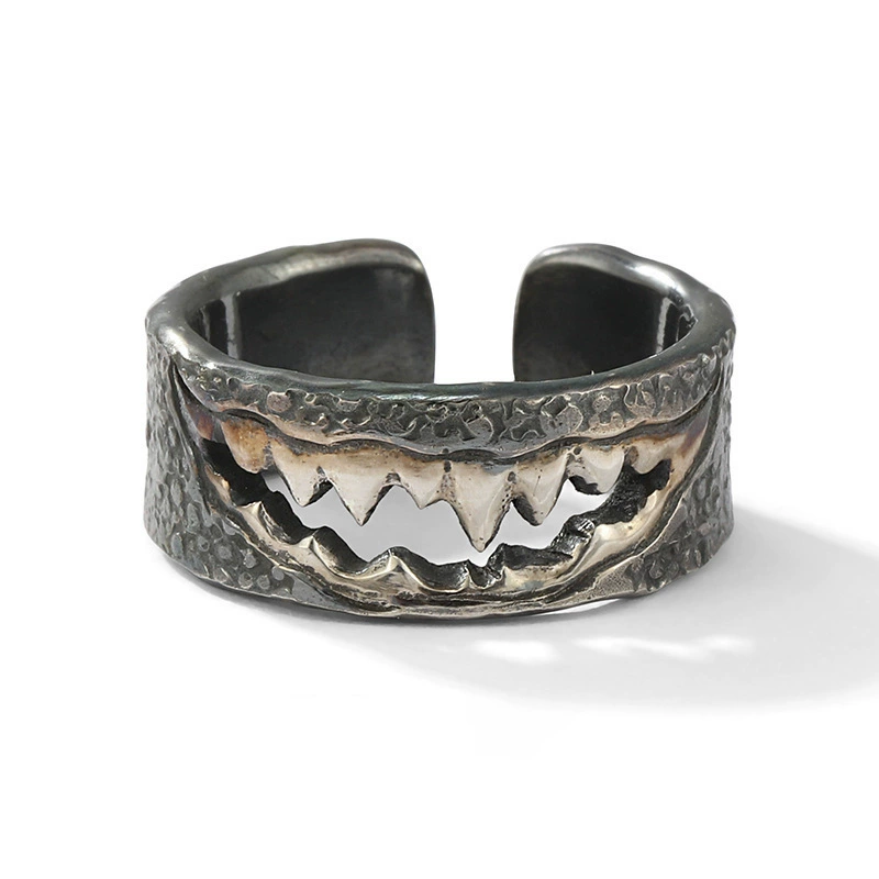 Мужское genuine дизайн ретро кольцо, серебря bracelet ручной работы, на указательном пальце