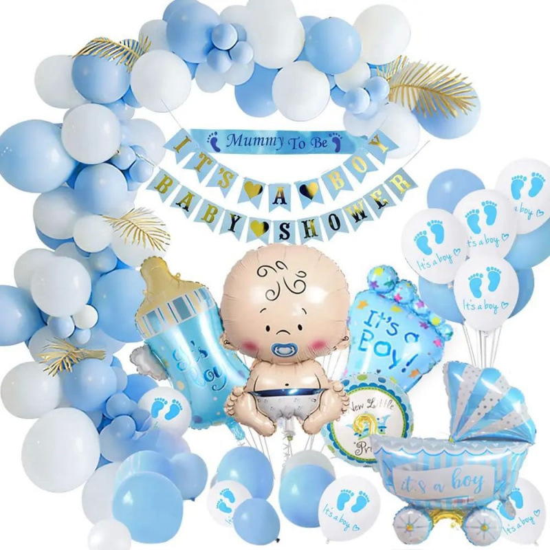 Baby Shower Party Decorations Blue Balloon Kit It's a Boy|ms