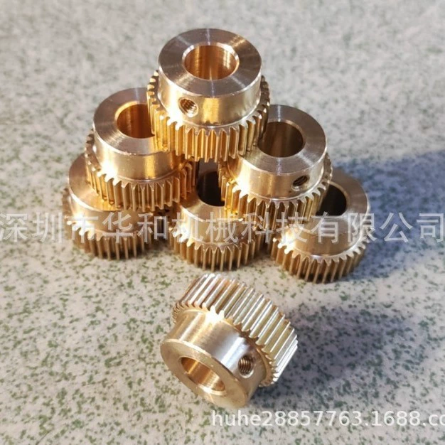 Прямые продажи с фабрики, 0,5 формы, 30 зубьев, 38 зубьев, медная шестерня, цилиндрическая ступенька, выпуклая прямая шестерня, может быть оснащена стойкой