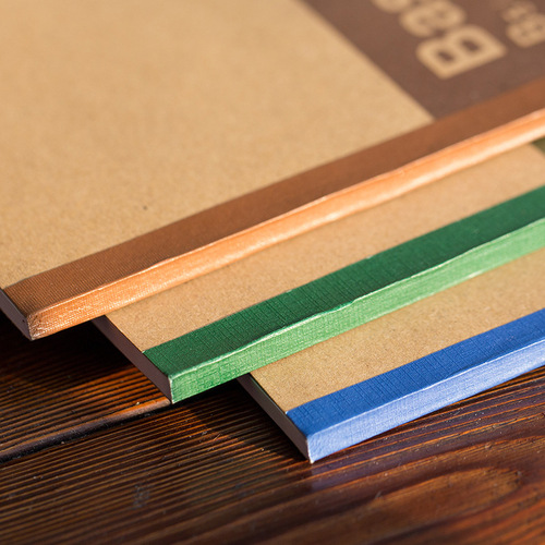 Deli 7672 bound soft-surface copy A5 book 30 pages soft copy notebook kraft paper notepad book