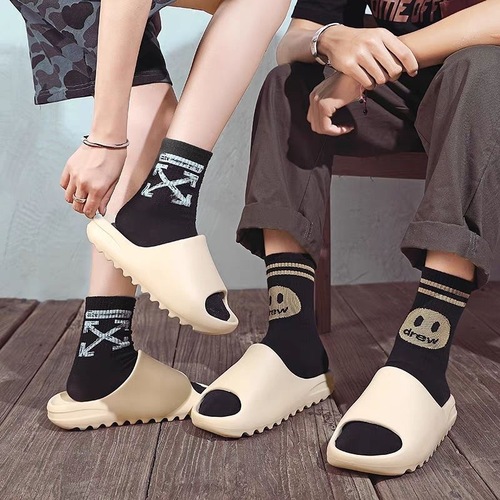 Foreign Trade Coconut Slippers for Men, Mud-Slapping Thick Sole Rubbing Board Cooling Slippers for Outdoor Wear, Cross-Border Trade Style EVA