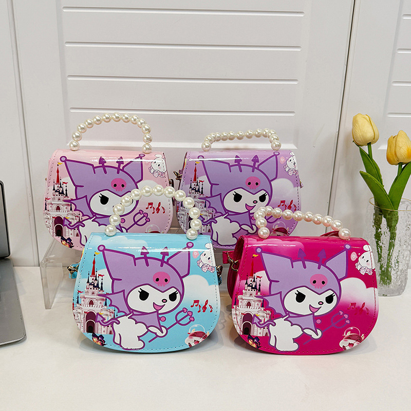 2024 caricatura Kulomi bolso de hombro para niños niñas adorables coreanos en jardín de infantes con bolso de cinturón