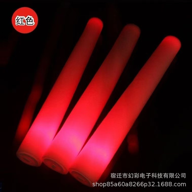 Coloridas esponjas de mano fluorescentes refuerzo props flash stick rescue stick luminescent bar atmósfera al por mayor colorido