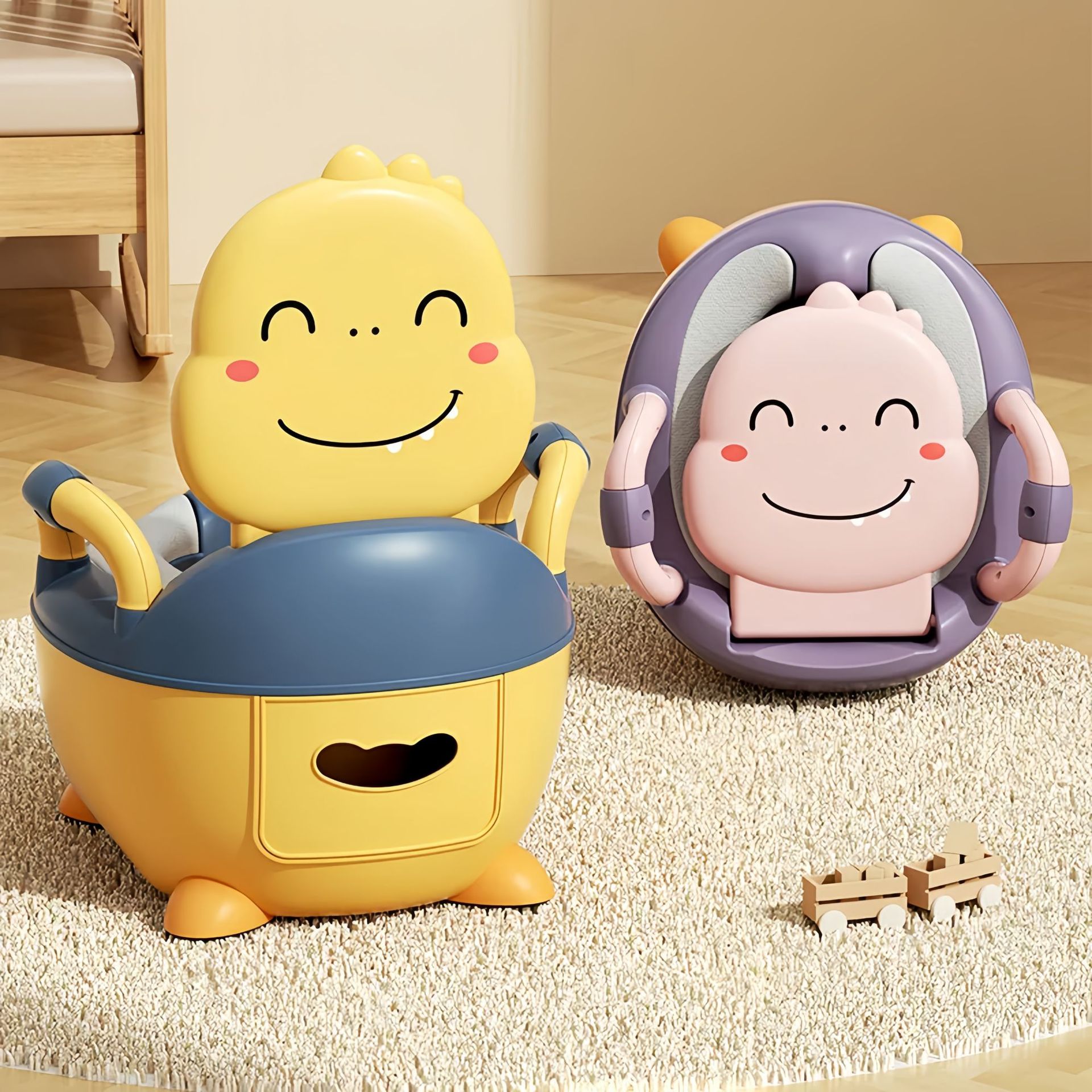 Factory direct toilet seat bedpan little boy baby girl baby duck toilet urinal bucket household