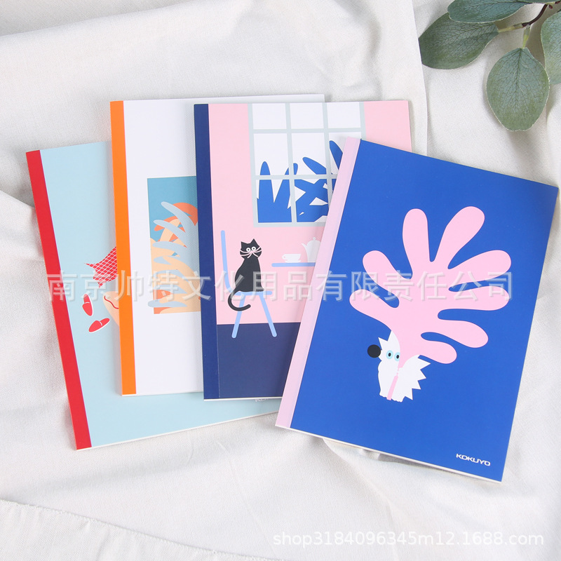 25 New Guoyu wireless binding book illustrator design notes A5B5 wireless glue bound horizontal line student notepad