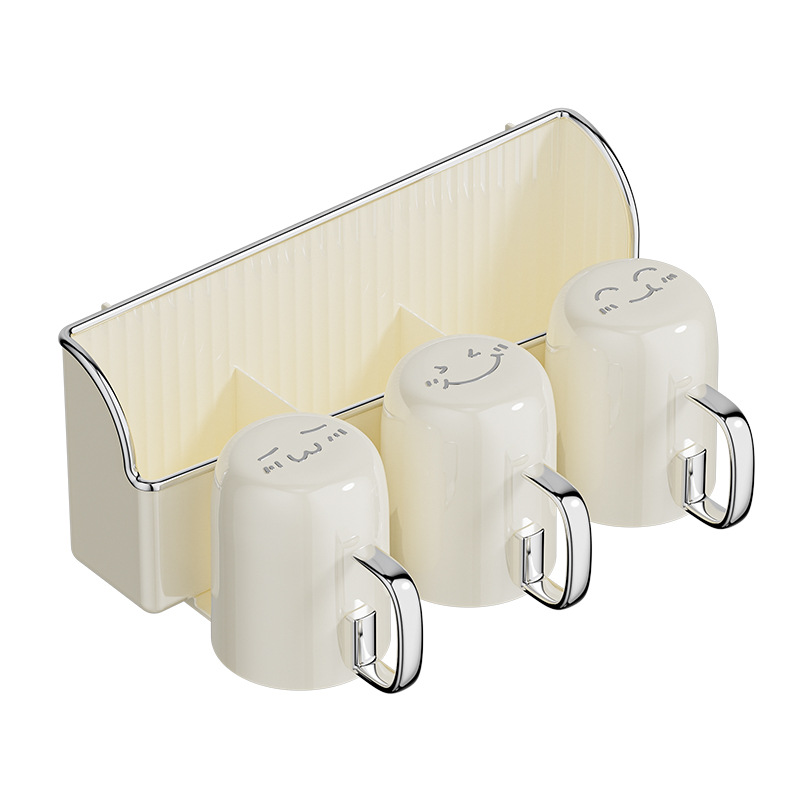 Mensola per spazzolino da denti, WC domestico, WC a parete, tazza per lavaggio, contenitore per dentifricio, scarico, portabicchieri multifunzionale_voghion.com