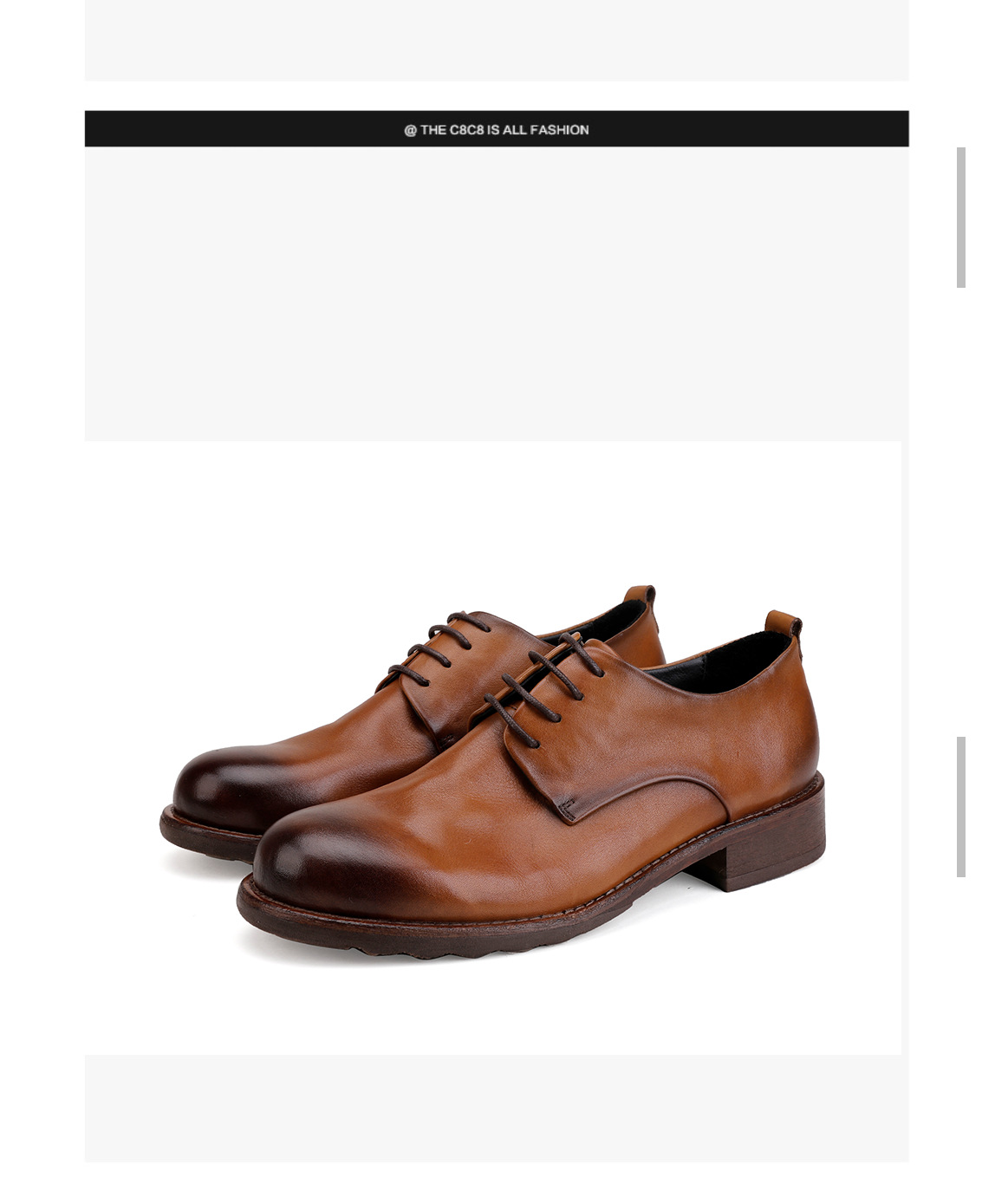 Chaussures en cuir à lacets pour hommes, semelle extérieure en cuir, tête ronde, décontractées, couche de tête, cuir de vache, couleur unie_voghion.com