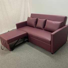 现代简约防水防污科技布小户型客厅卧室两用折叠双托多功能沙发床