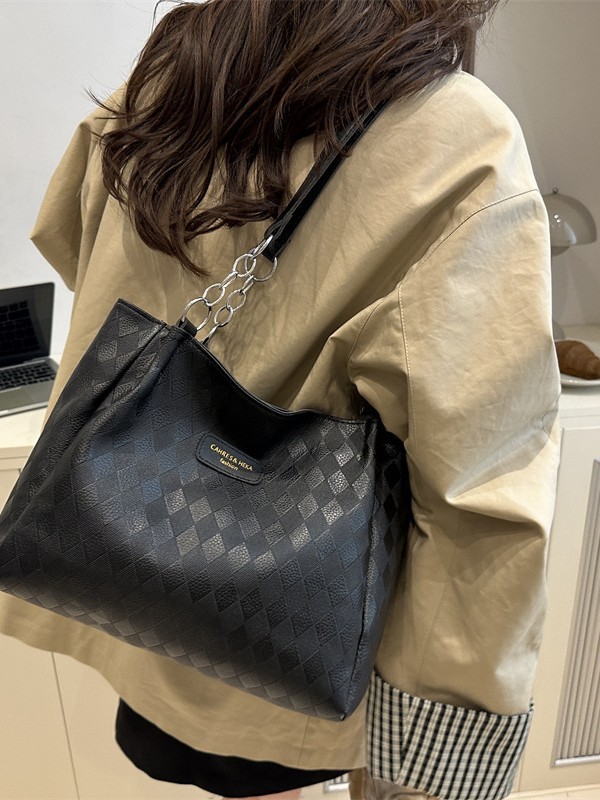 高级感大容量包包女士2025新款上班通勤托特包简约时尚百搭单肩包|undefined