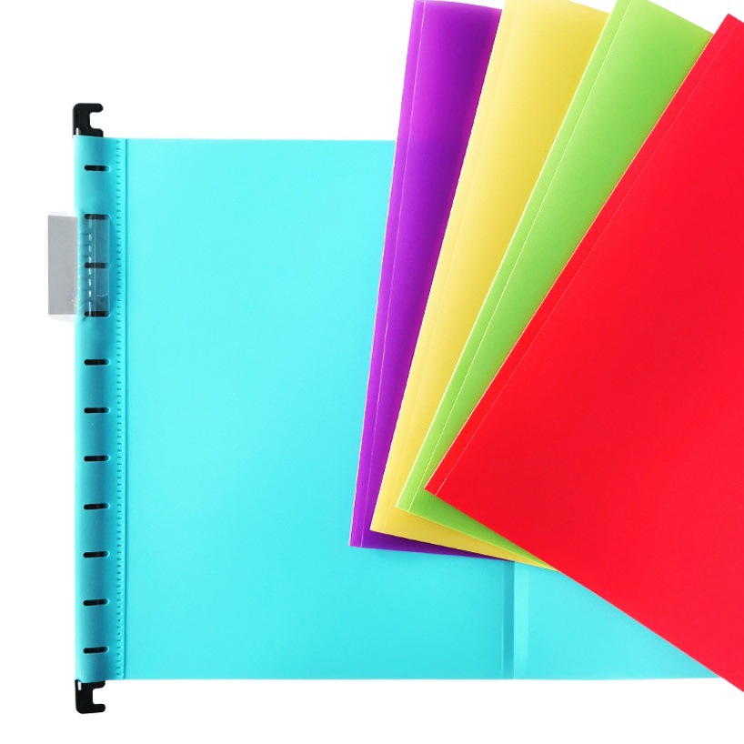 Transfronterizo en stock Clip de suspensión A4 engrosada clip colgante de plástico engrosada clip colgante bolsa de archivo clip colgante clip rápido