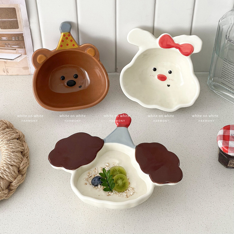 요거트 그릇, 멋진 작은 그릇, 인스 스타일 식기, 가정용 창작 그릇, 세라믹 아침 식사 그릇, 식품 보충제, 디저트 그릇